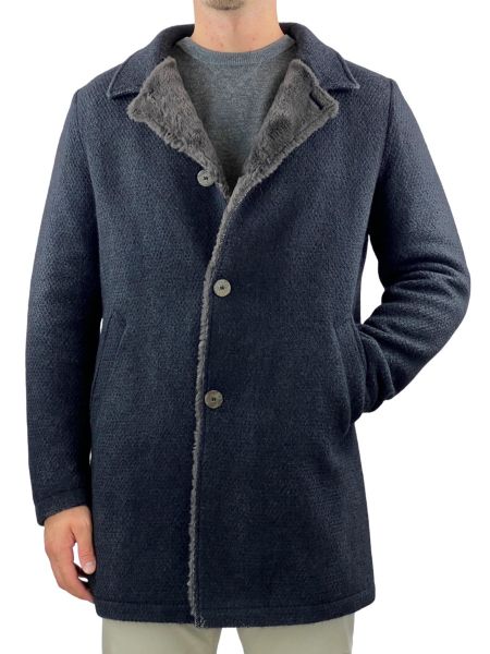 Gimo's Knitted Coat - Dark Grey