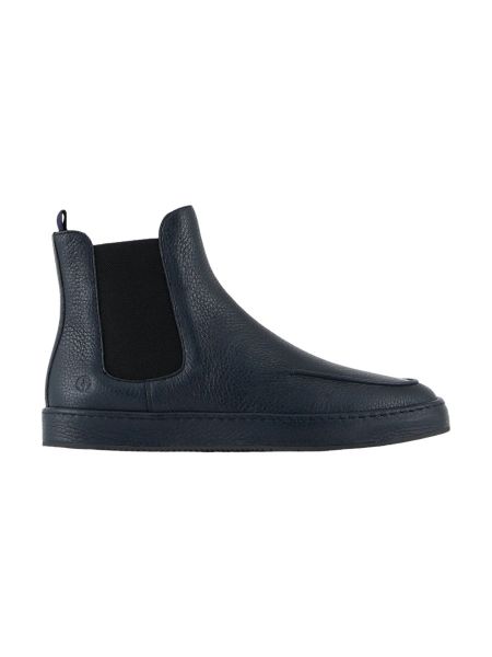 Giorgio Armani Deerskin Ankle Boots - Navy Blue