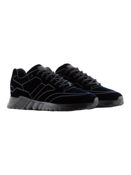 Giorgio Armani Velvet Sneakers - Dark Blue