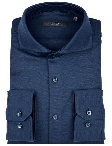 Desoto Luxury Hai Shirt - Navy Blue