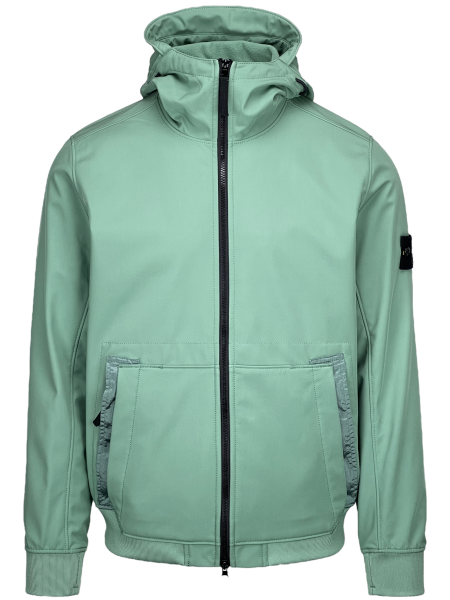 Stone Island Soft Shell Jacket Q0122 - Sage Green