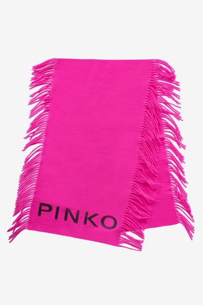 Pinko Scarf With Fringing - Fuchsia