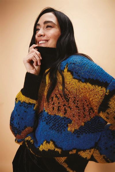 Nenette Knitted Fluoriscala Sweater