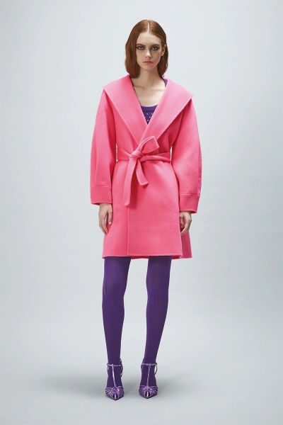 Nenette Overcoat in Pink