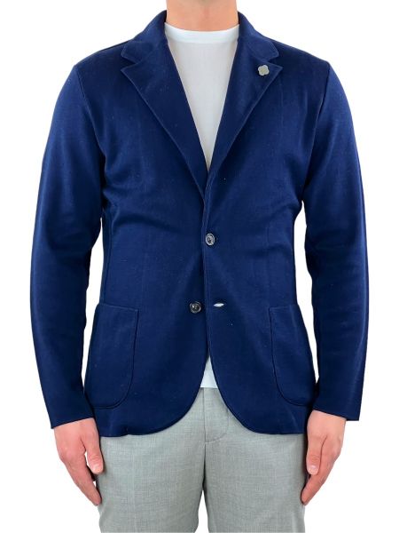 Lardini Jacket Knitted - Dark Blue