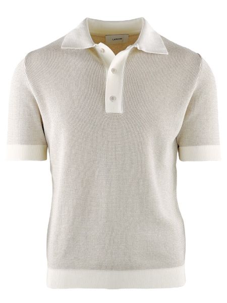 Lardini Knitted Poloshirt - Beige