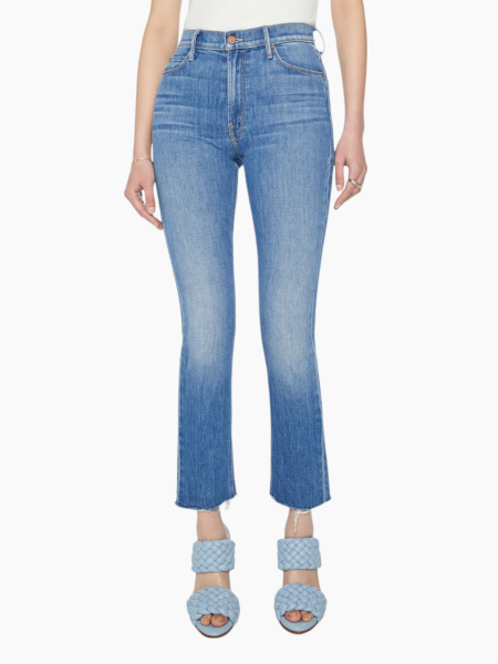 Mother Jeans Mid Rise Dazzler Ankle Fray - New Sheriff In Town