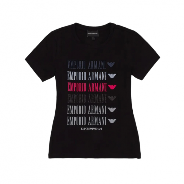 Emporio Armani Organic Jersey T Shirt - Black