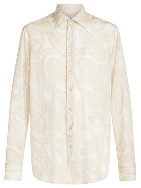 Etro Shirt Cotton Paisley - Beige