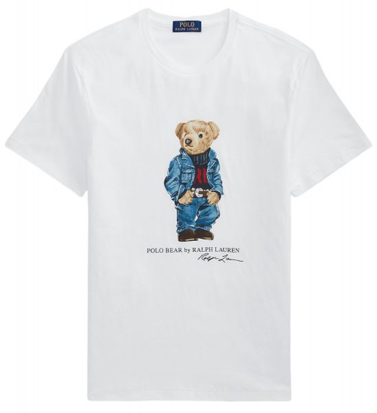 Ralph Lauren Denim Bear T Shirt - White