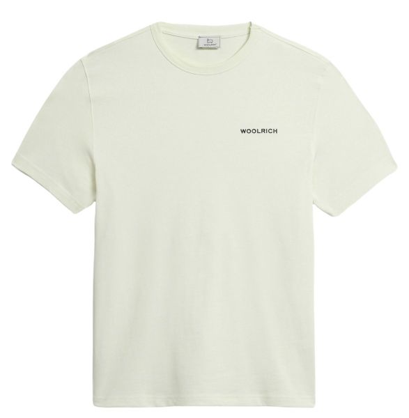 Woolrich Outdoor T Shirt With Backprint - Organic White