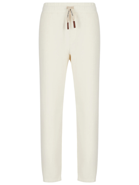 Emporio Armani Jersey Cotton/Cashmere Pants - Beige