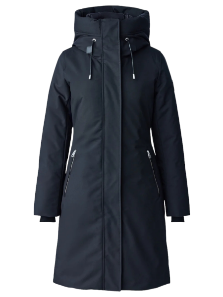 Mackage Shiloh 2-in-1 Fitted Down Coat With Removable Bib - Black