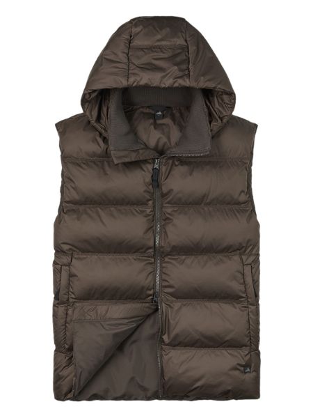 Wahts Haley Puffer Vest - Choc Brown