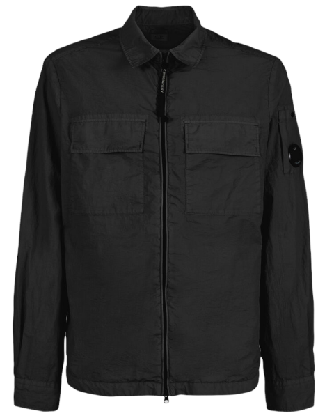 C.P. Company Taylon Zipped Overshirt - Black