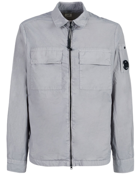 C.P. Company Taylon Zipped Overshirt - Griffin Grey