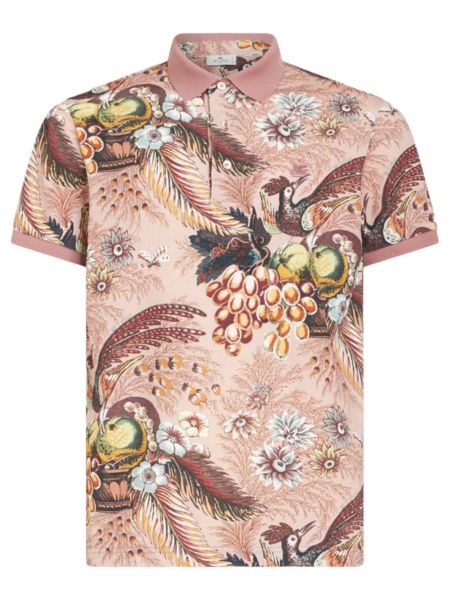 Etro Polo Shirt With Floral Print - Multi Colour