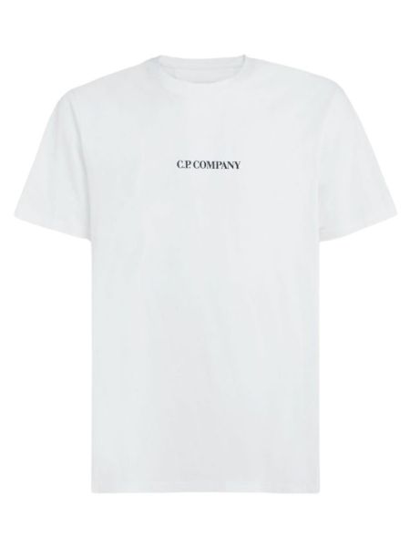 C.P. Company Blurry Logo T-Shirt - Gauze White