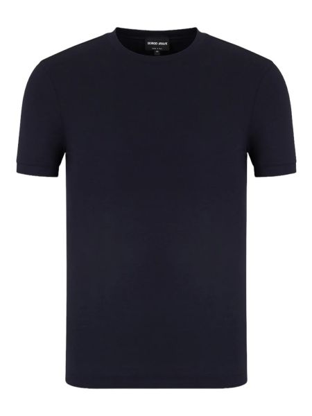 Giorgio Armani Stretch Viscose Jersey T-Shirt - Navy Blue