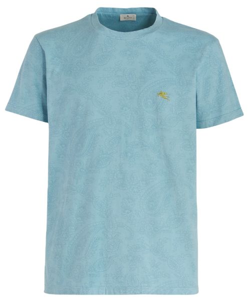 Etro T-Shirt Paisleyprint - Aqua