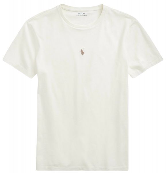 Ralph Lauren Mid Logo T Shirt - Clubhouse Creme