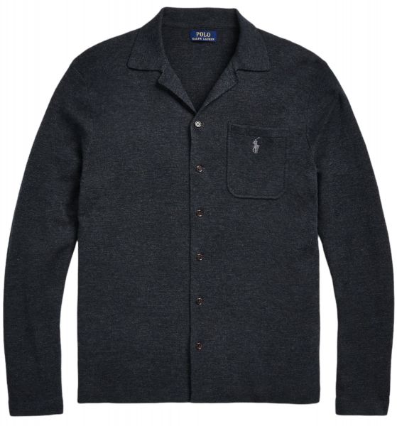 Polo Ralph Lauren Knitted Overshirt - Dark Granite Heather