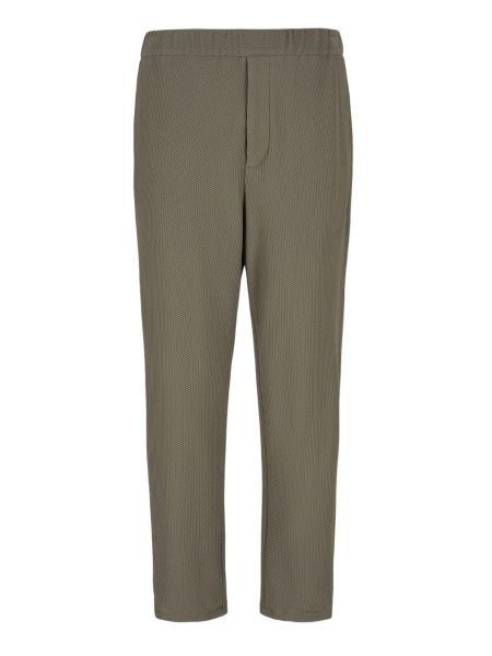 Giorgio Armani Flat-Front Trousers - Dove Grey