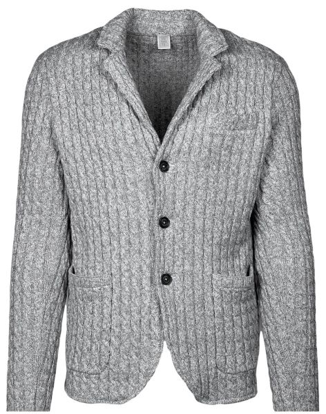 Eleventy Knitted Blazer - Grey