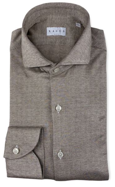Xacus Silk Cotton Shirt - Beige