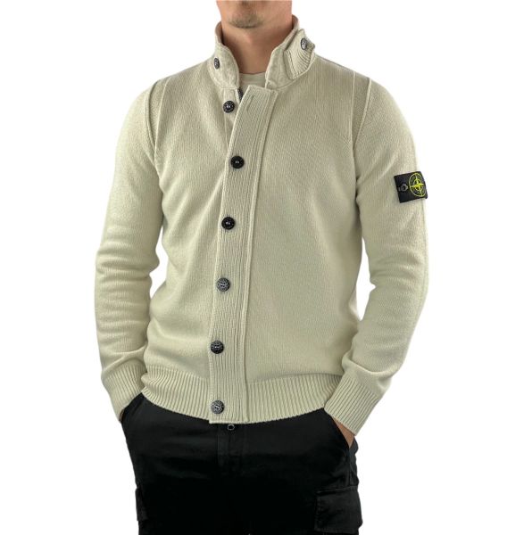 Stone Island Knitted Cardigan 547a3 - Plaster