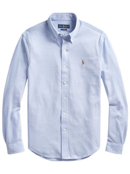 Ralph Lauren Knitted Oxford Shirt - Harbour Island Blue