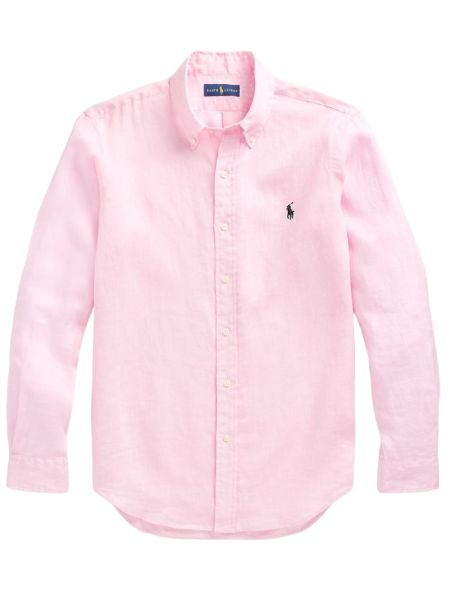 Polo Ralph Lauren Slim Fit Linnen Shirt - Pink