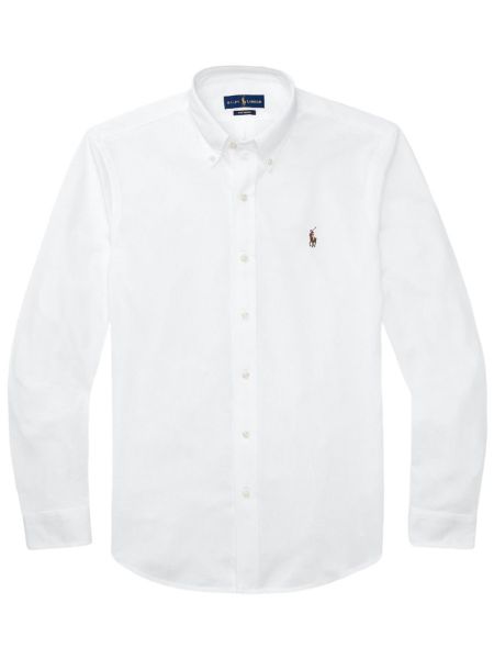 Ralph Lauren Knitted Oxford Shirt - White