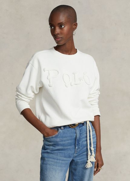Polo Ralph Lauren Rope Logo Sweater - Deckwash White