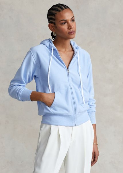 Polo Ralph Lauren Full Zip Hooded Cardigan - Elite Blue