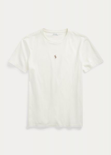 Polo Ralph Lauren Mid Logo T Shirt - Clubhouse Creme