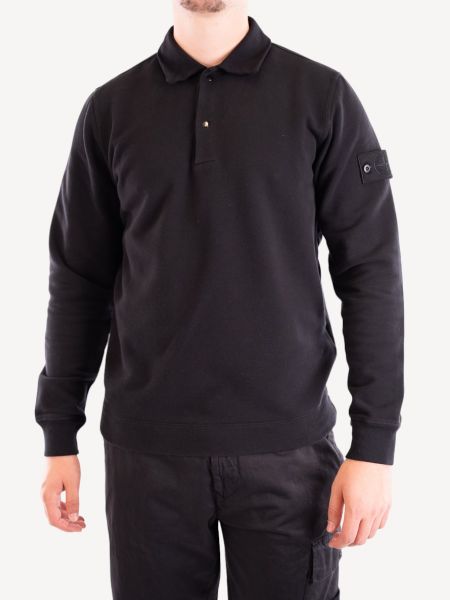 Stone Island Ghost Piece Half Zip Sweater 649F7 - Black