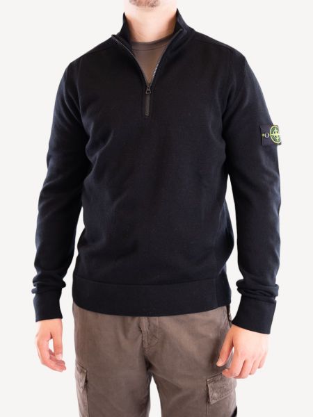 Stone Island Half Zip Sweater 521A1 - Black