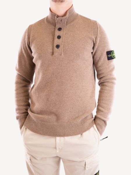 Stone Island Half Zip Sweater 540A3 - Walnut