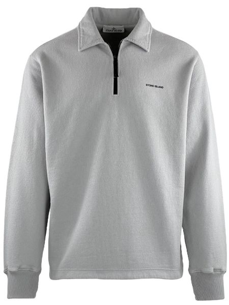 Stone Island Half Zip Sweatshirt 61055 - Dust Grey