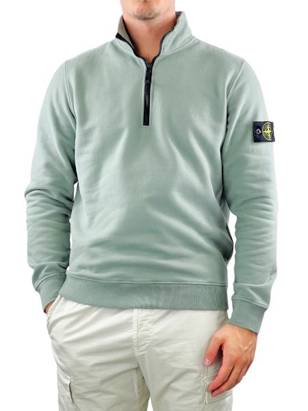 Stone Island Half-Zip Sweatshirt 62720 - Sage Green
