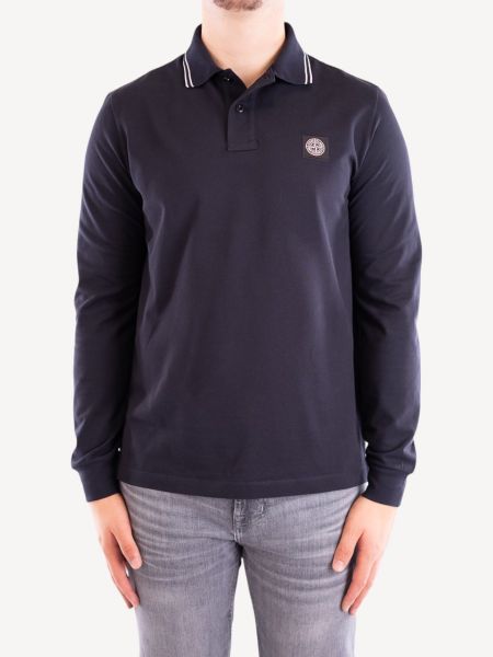 Stone Island Longsleeve Polo 2SL18 - Navy Blue