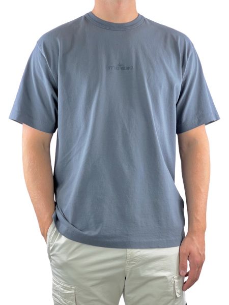 Stone Island Mid Logo T-Shirt 20444 - Lead Grey