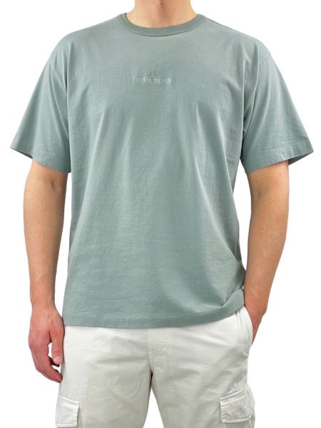 Stone Island Mid Logo T-Shirt 20444 - Sage Green