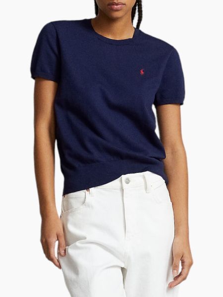 Polo Ralph Lauren Knitted T-Shirt - Donkerblauw