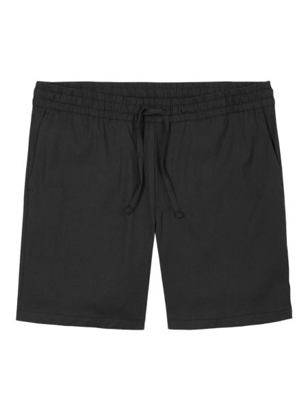 Wahts Carl Stretch Linen Shorts - Black