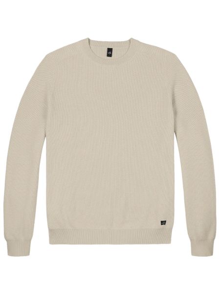 Wahts Knight Cotton Honeycomb Pullover - White Sand