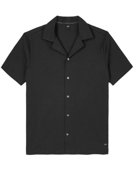 Wahts Tanner Stretch Linen Shirt - Black