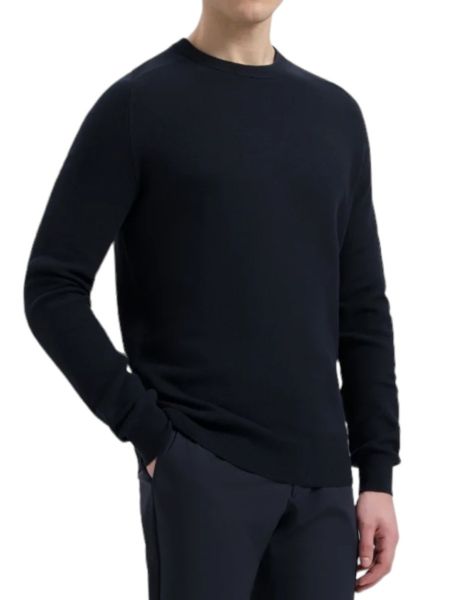 Wahts Knight Cotton Honeycomb Pullover - Night Blue