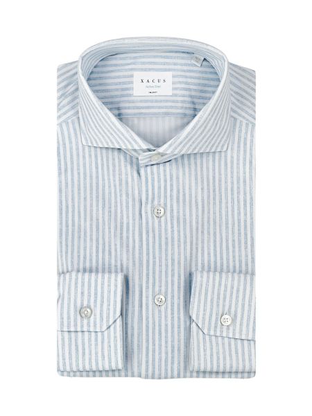 Xacus Active Shirt - Tailor Fit - Blue/White